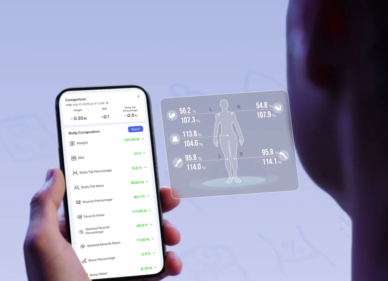 50+ In-App Body Metrics